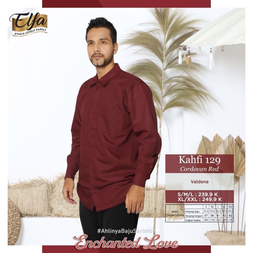 KAHFI 129 CARDOVAN RED BAJU KOKO DEWASA ETHICA TERBARU