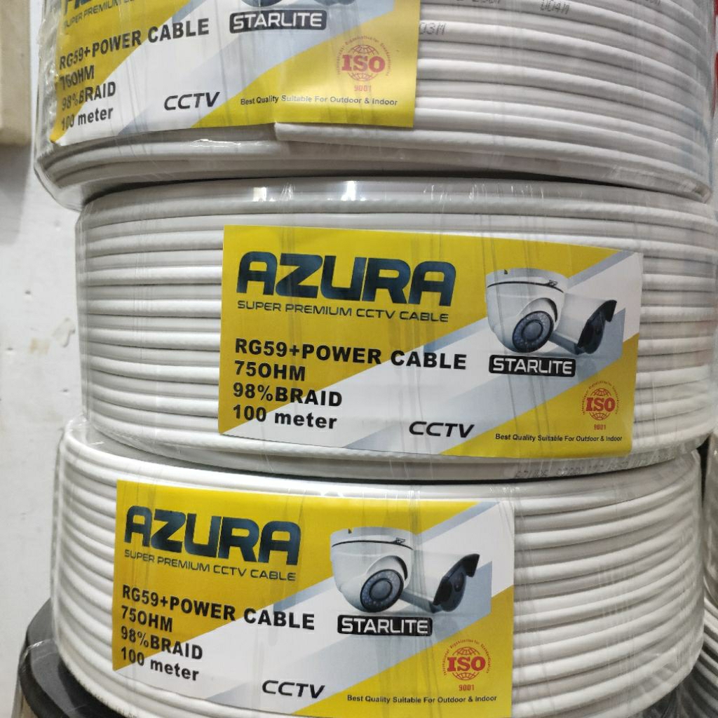Kabel untuk CCTV AZURA RG59+P 100