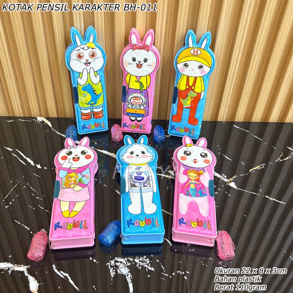 

KOTAK PENSIL KARAKTER BH-011 || TEMPAT PENSIL RABBIT || KOTAK PENYIMPANAN ALAT TULIS BELAJAR