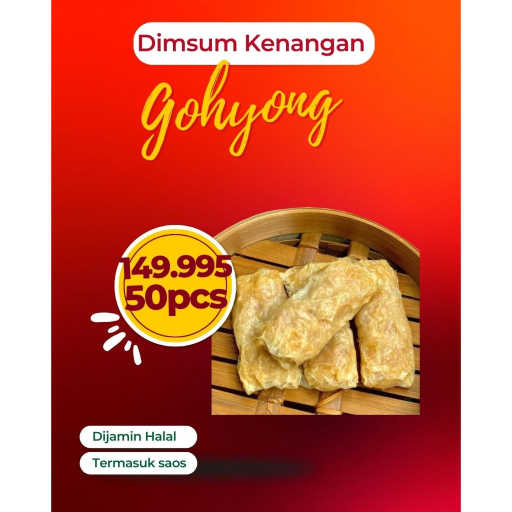 

Dimsum Gohyong Lumpia Ayam Kembang Tahu 50pcs Dimsum Kenangan
