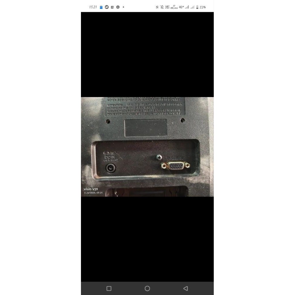 Monitor LG 20 inch bekas tanpa kaki