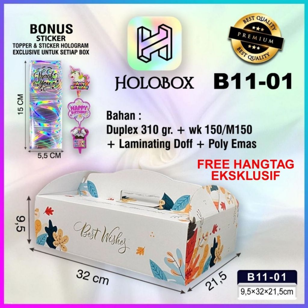 

Gable Box / Kotak Kado / Box Packaging/ Dus Kue / Uk.32x21.5x9.5 cm/A2-22