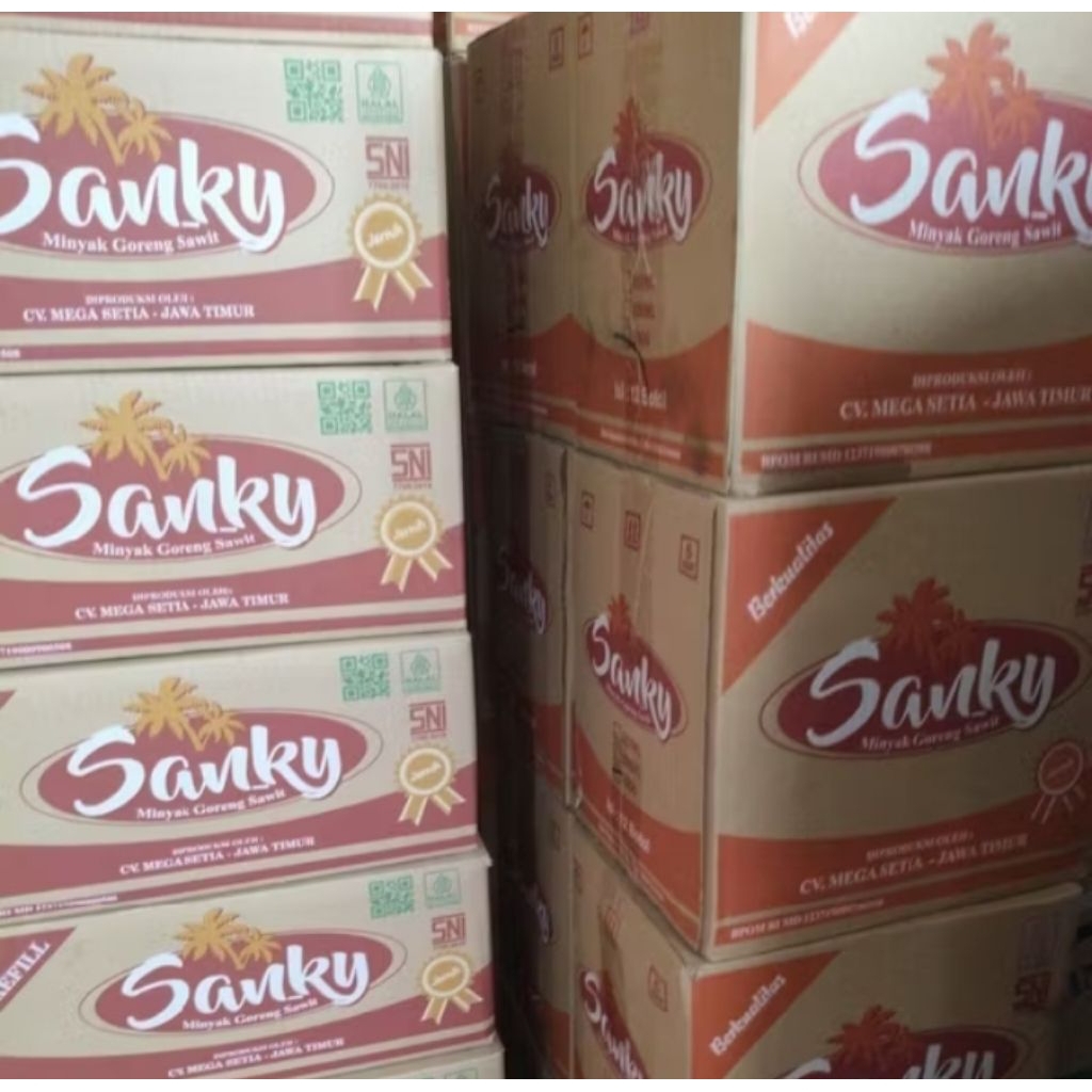 

1 KARTON/DUS MINYAK SANKY S900 kemasan 700ml ISI 12 PCS