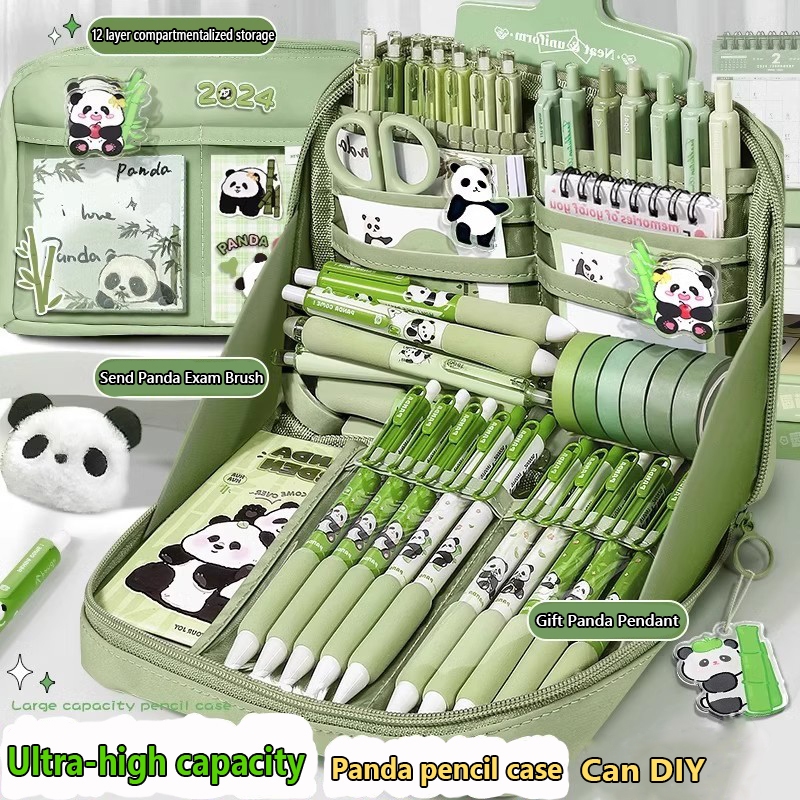 

Tempat pensil berkapasitas besar / kotak alat tulis anak yang indah / tas penyimpanan kosmetik anak perempuan