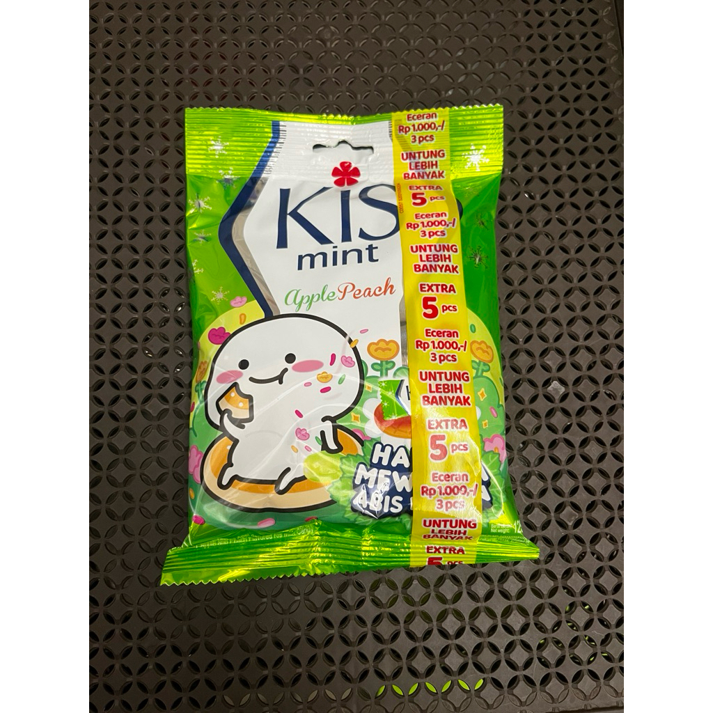 

PERMEN KISS RASA MINT APPLE PEACH