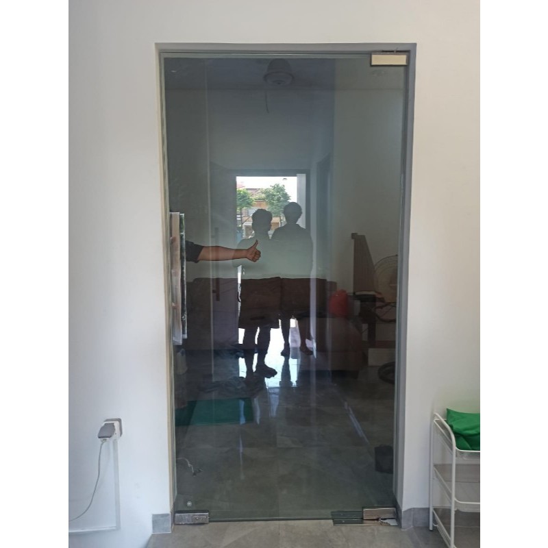 Pintu Frameless Kaca 12mm Tempered Perunit