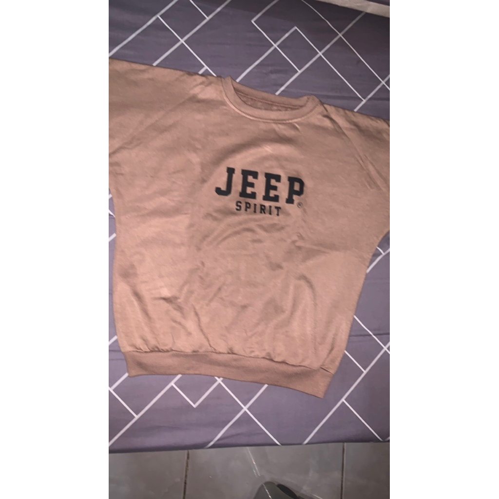 Crewneck Jeep Spirit Sweater Cokelat