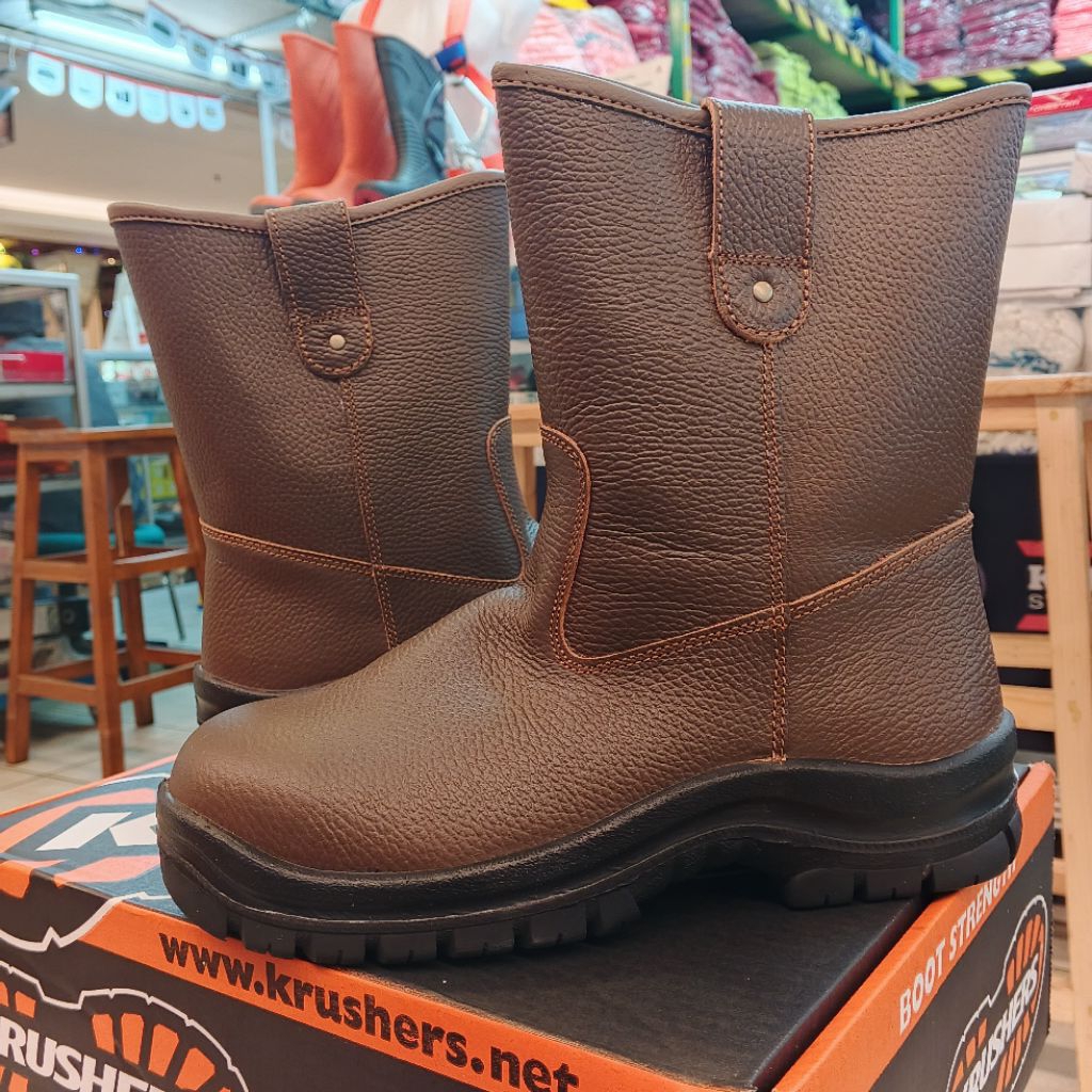 Sepatu Safety Krushers Texas Brown - Safety Shoes Krushers Texas Brown Original