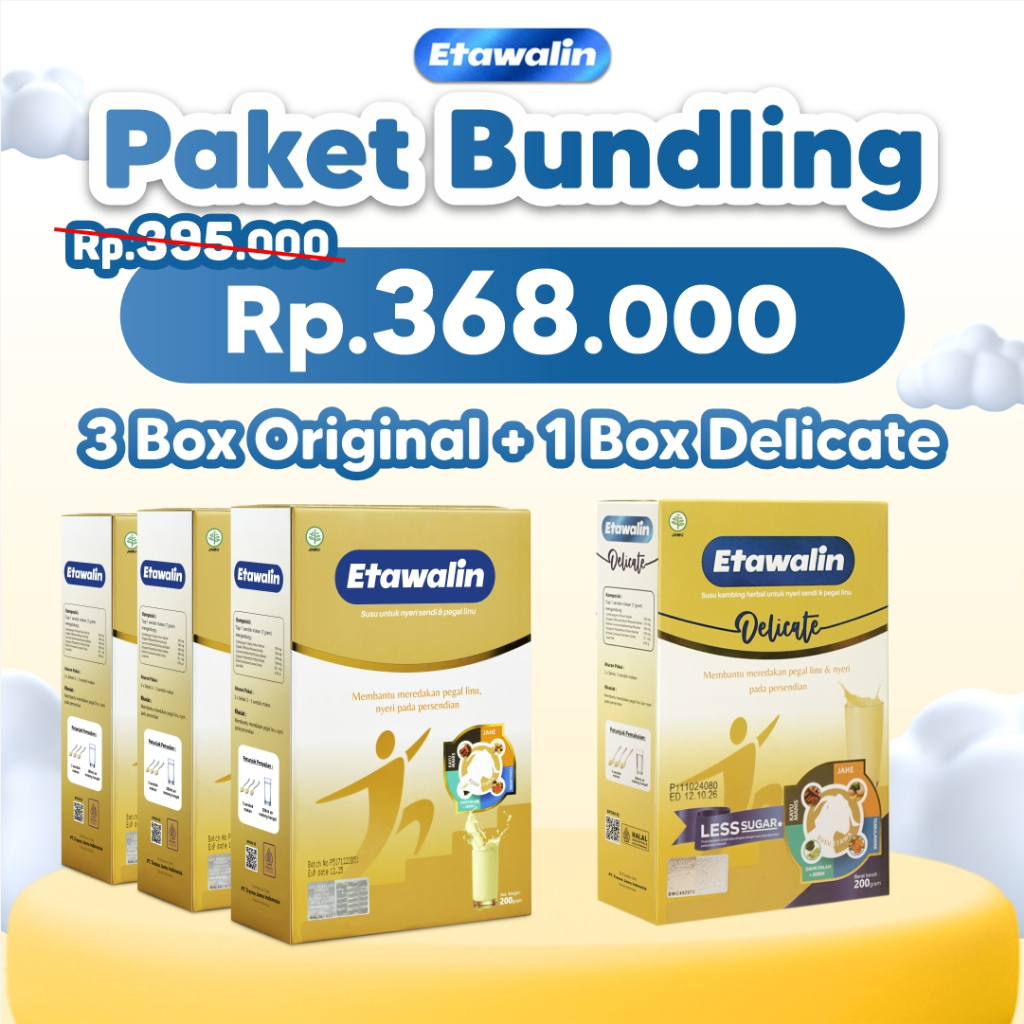 

Etawalin Bundle : Susu Kambing Etawa Mengatasi Masalah Tulang Dan Sendi