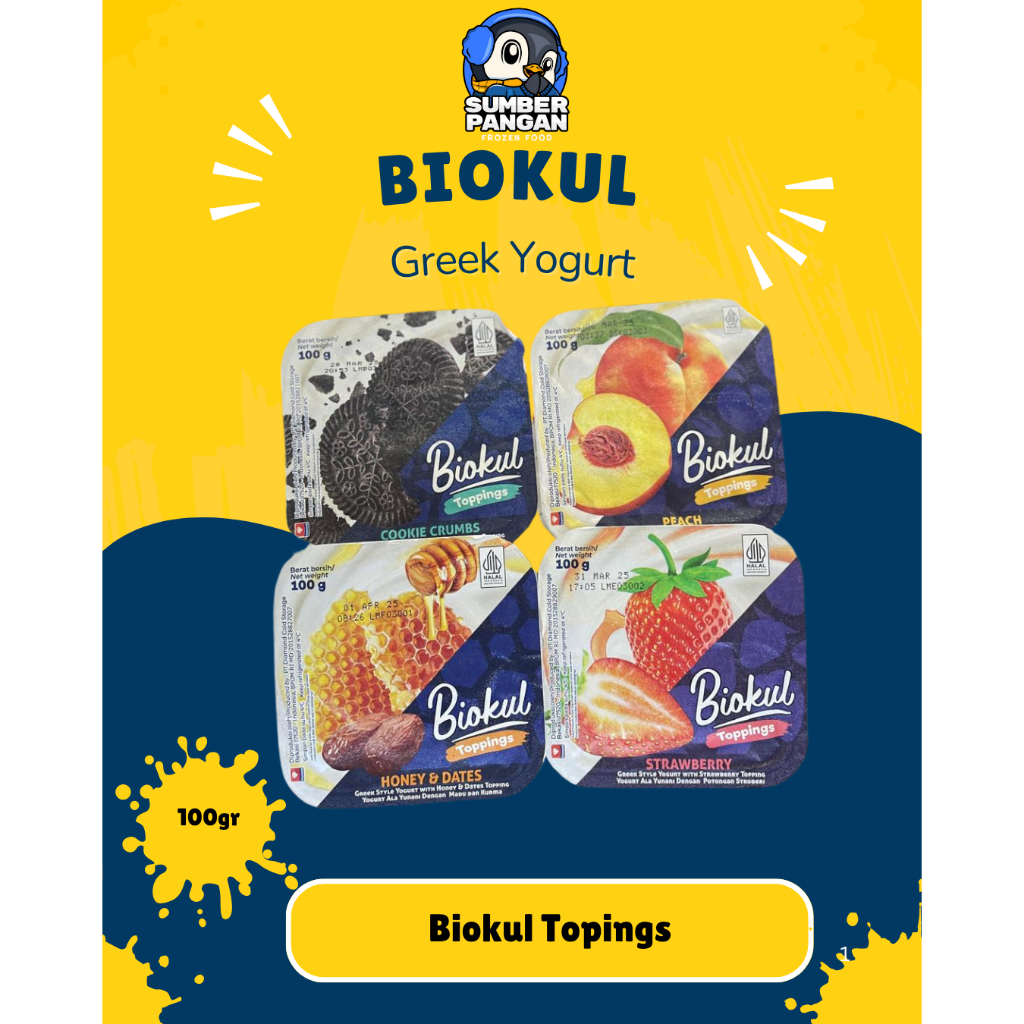 

Biokul Yogurt Greek with Topping 100gr (allvarian)
