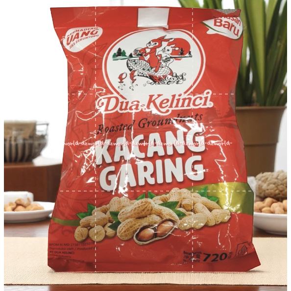 

Dua Kelinci 720gr Kacang Garing Roasted Ground Nuts 2Kelinci Kacang Kriuks Peanuts Nut 2 Kelinci Cemilan Kacang Roast 720 gram