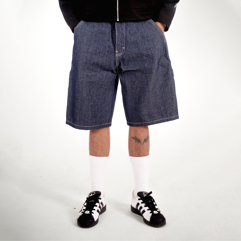 Bitsnbobs76 Celana Pendek Jorts Pants Short Denim Black&Blue
