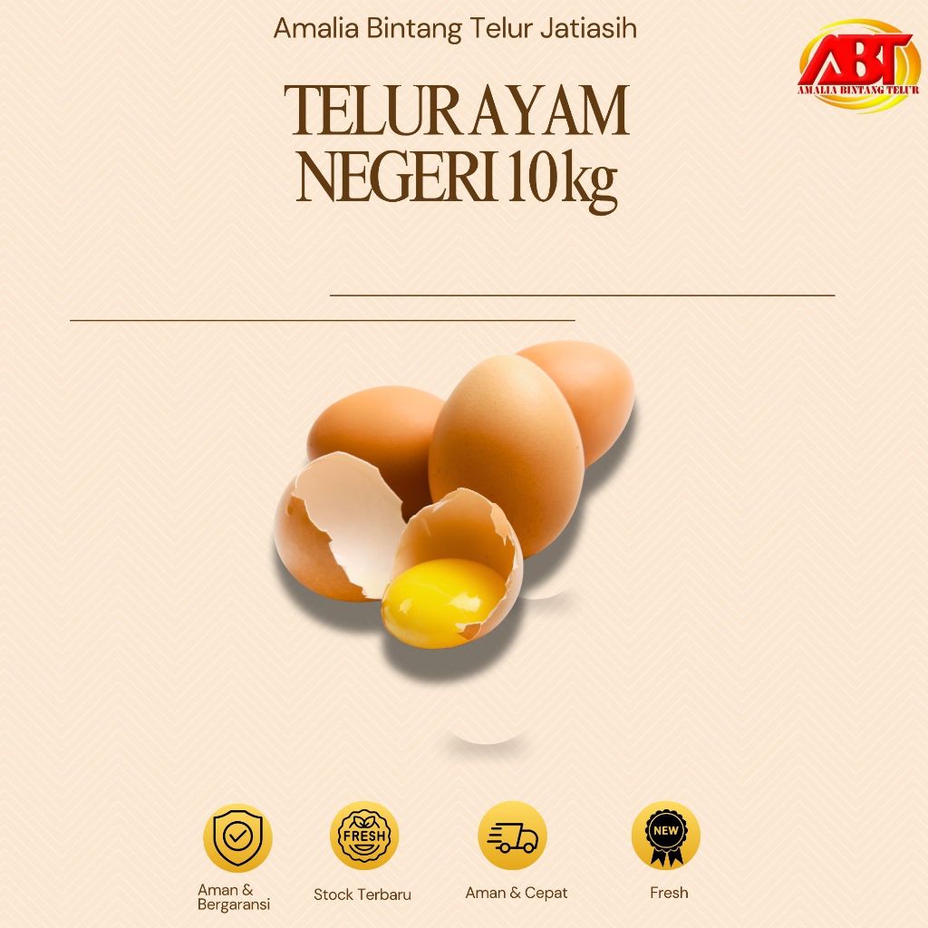 

ABT JATIASIH - Telur ayam negeri 10kg (FRESH-CEPAT-BERGARANSI)