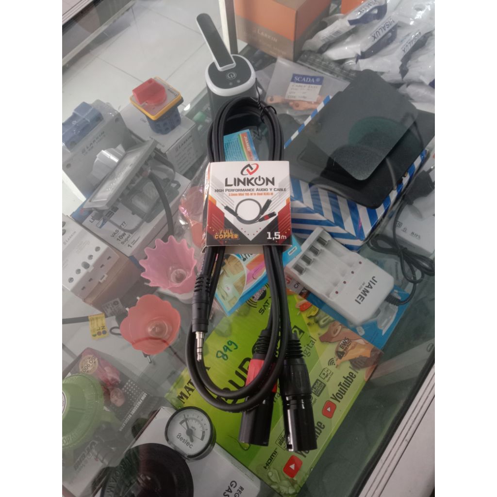 Jack Audio 3,5 To Dual Jack XLR3 Linkon Audio 1,5M (Jack Hp To Mixer)