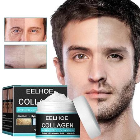 Cream Skincare Laki Laki Krim Pria Pemutih Wajah Men's Collagen Cream Menghidrasi Melembabkan