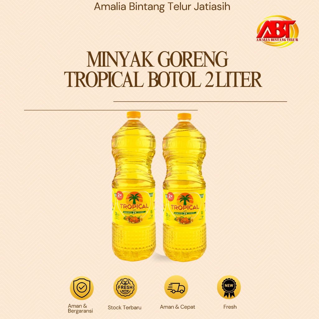 

ABT JATIASIH - Minyak Goreng Tropical botol 2 Liter (FRESH-CEPAT-BERKUALITAS)