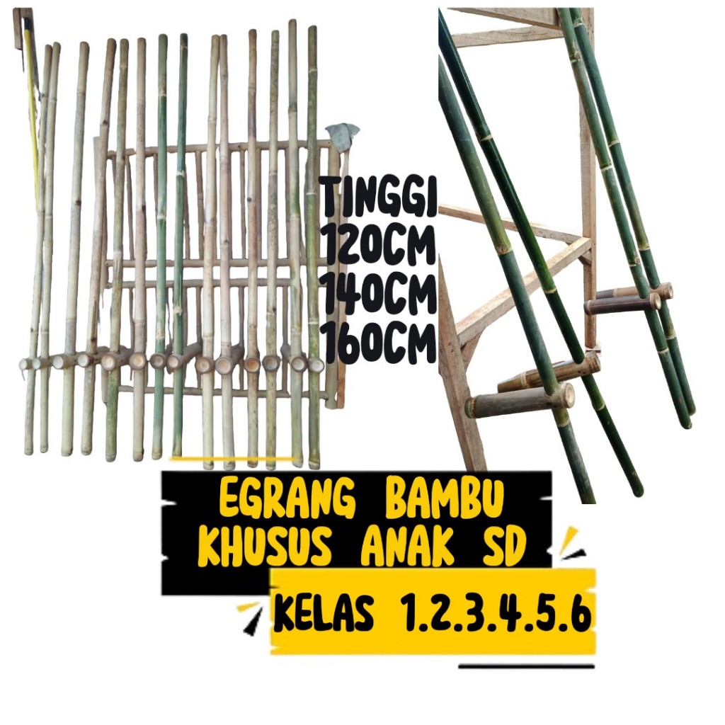Egrang Bambu Untuk Anak SD Usia 4-12 Tahun
