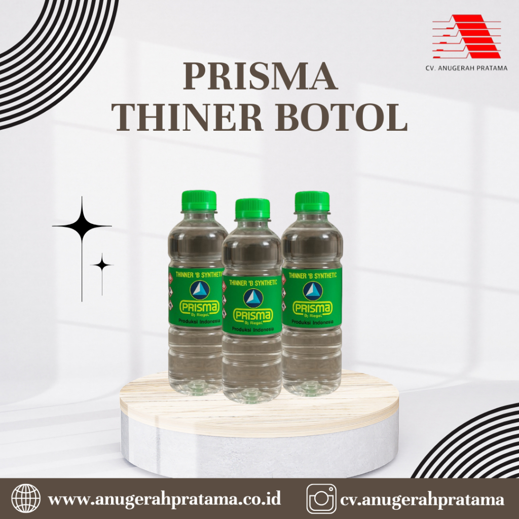 Thinner Prisma "B" Synthetic 400 ml- thiner botol