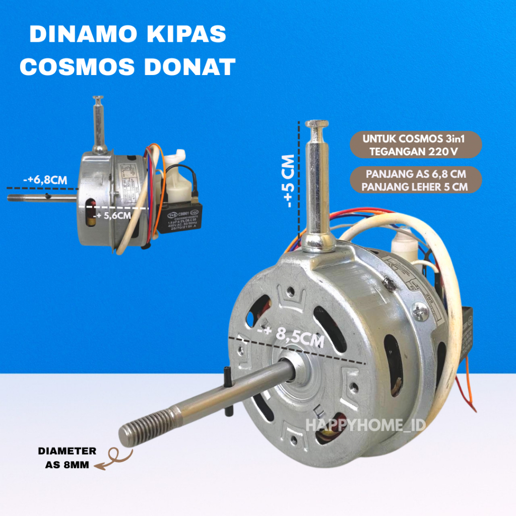 DINAMO KIPAS ANGIN COSMOS MODEL DONAT DSE 12 / 16 INCH / KIPAS COSMOS / FAN MOTOR 3IN1