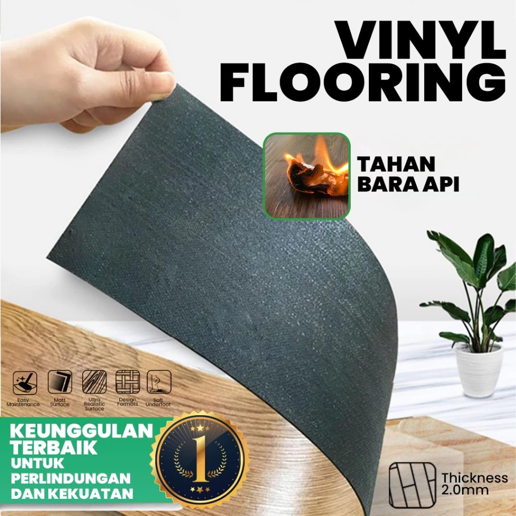 Vinyl Flooring Sticker / Vinyl Flooring PET Anti Api / Vinyl Flooring 1 Box