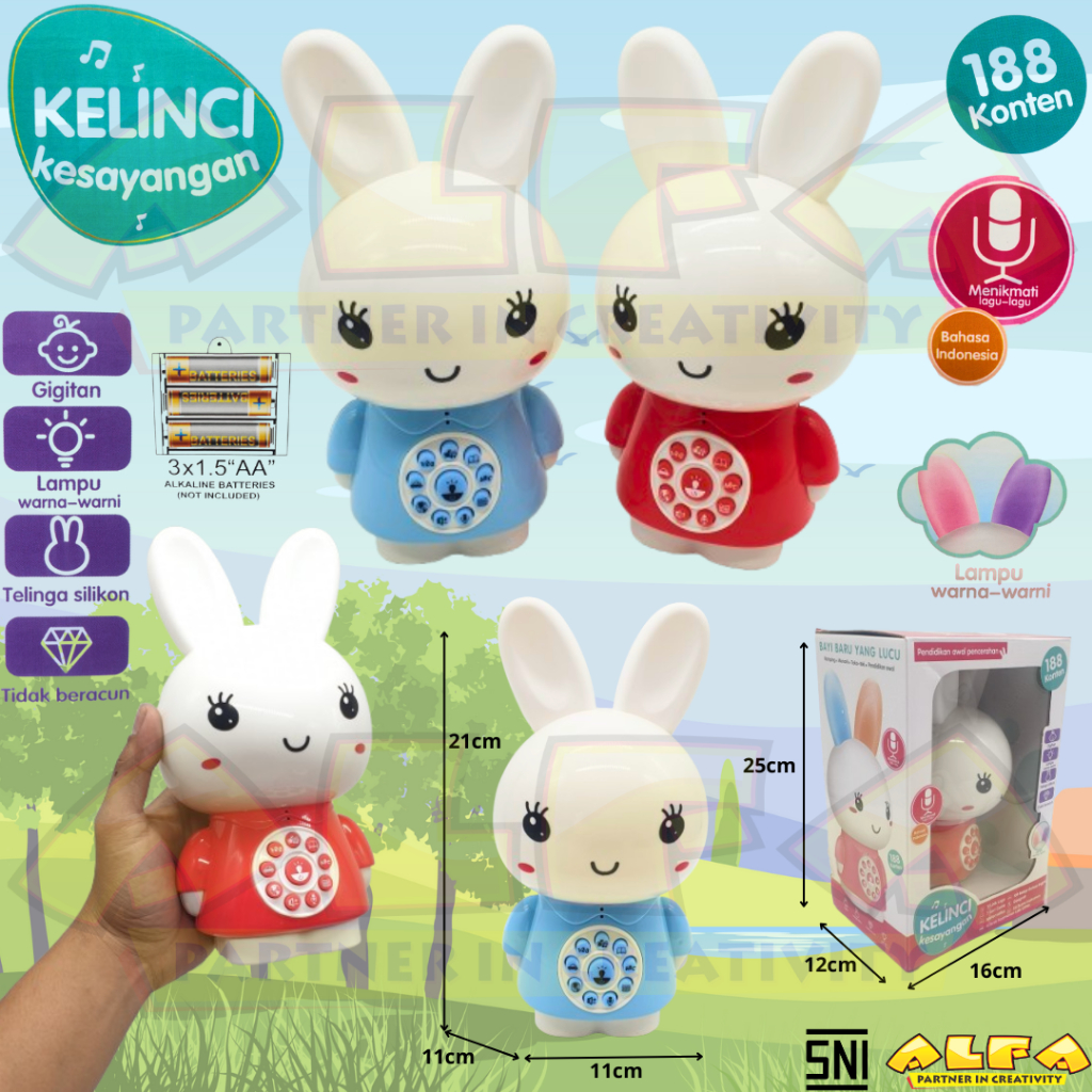 Toko Mainan ALFA Kelinci Kesayangan B/O TY-000012