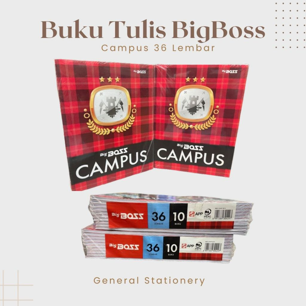 

Big Boss Campus Buku Tulis 36 Lembar Per Pack