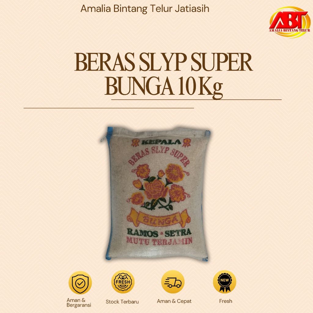 

ABT JATIASIH - Beras Pulen Cap Bunga 10kg Enak, Bersih dan Putih (FRESH-CEPAT-BERGARANSI)