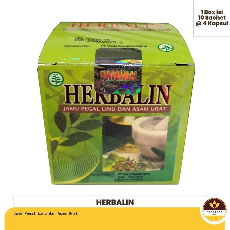 

OBAT HERBAL Jamu Herbalin 1 Kotak isi 10 Sachet 40 Kapsul
