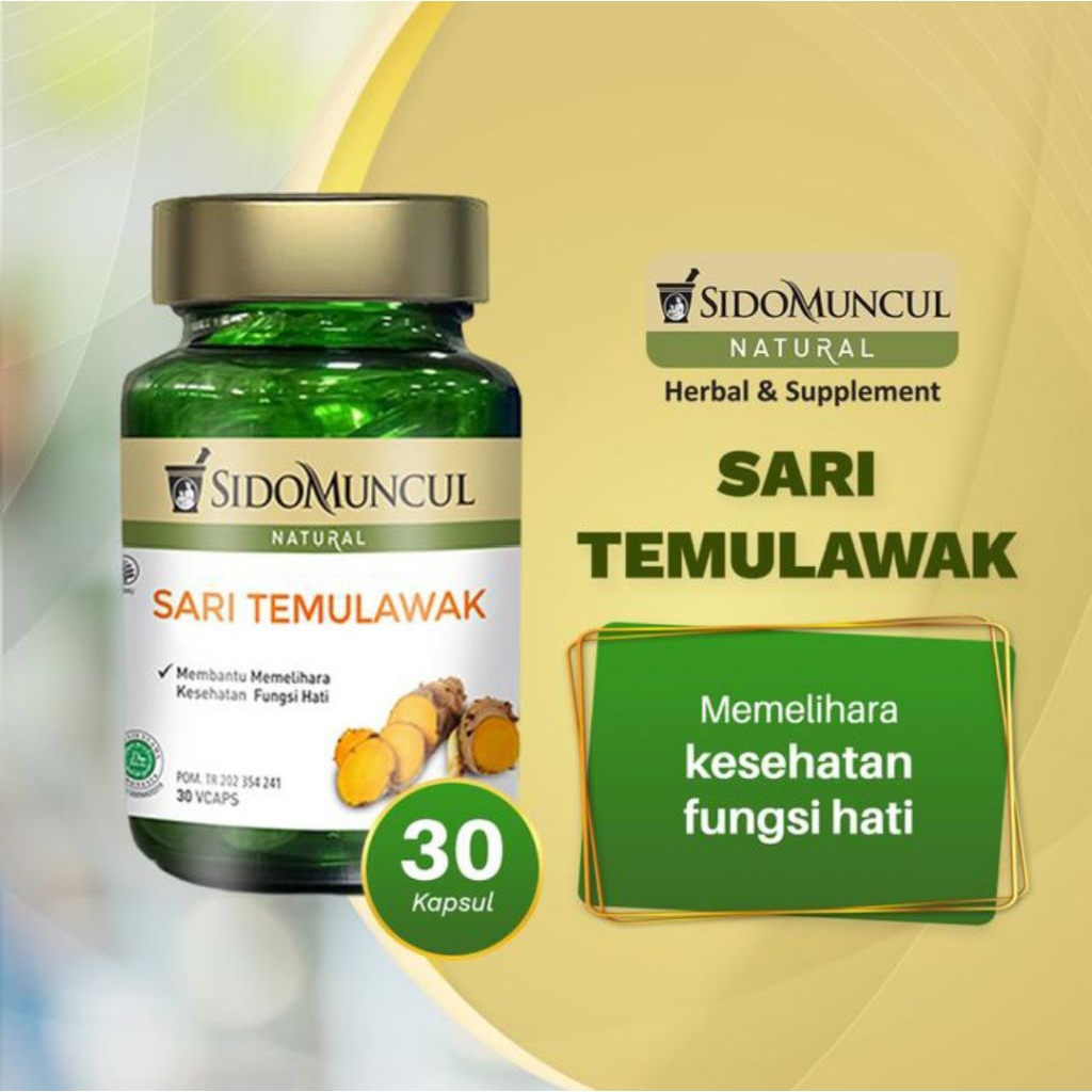 

SIDO MUNCUL NATURAL SARI TEMULAWAK 30 KAPSUL - untuk memelihara kesehatan hati