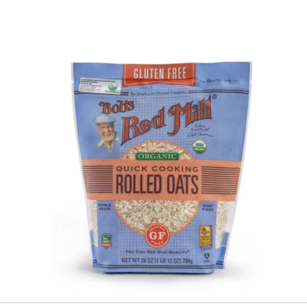 

Bob's Red Mill Rolled Oats Quick Cooking Whole Grain/Gluten Free 794Gr