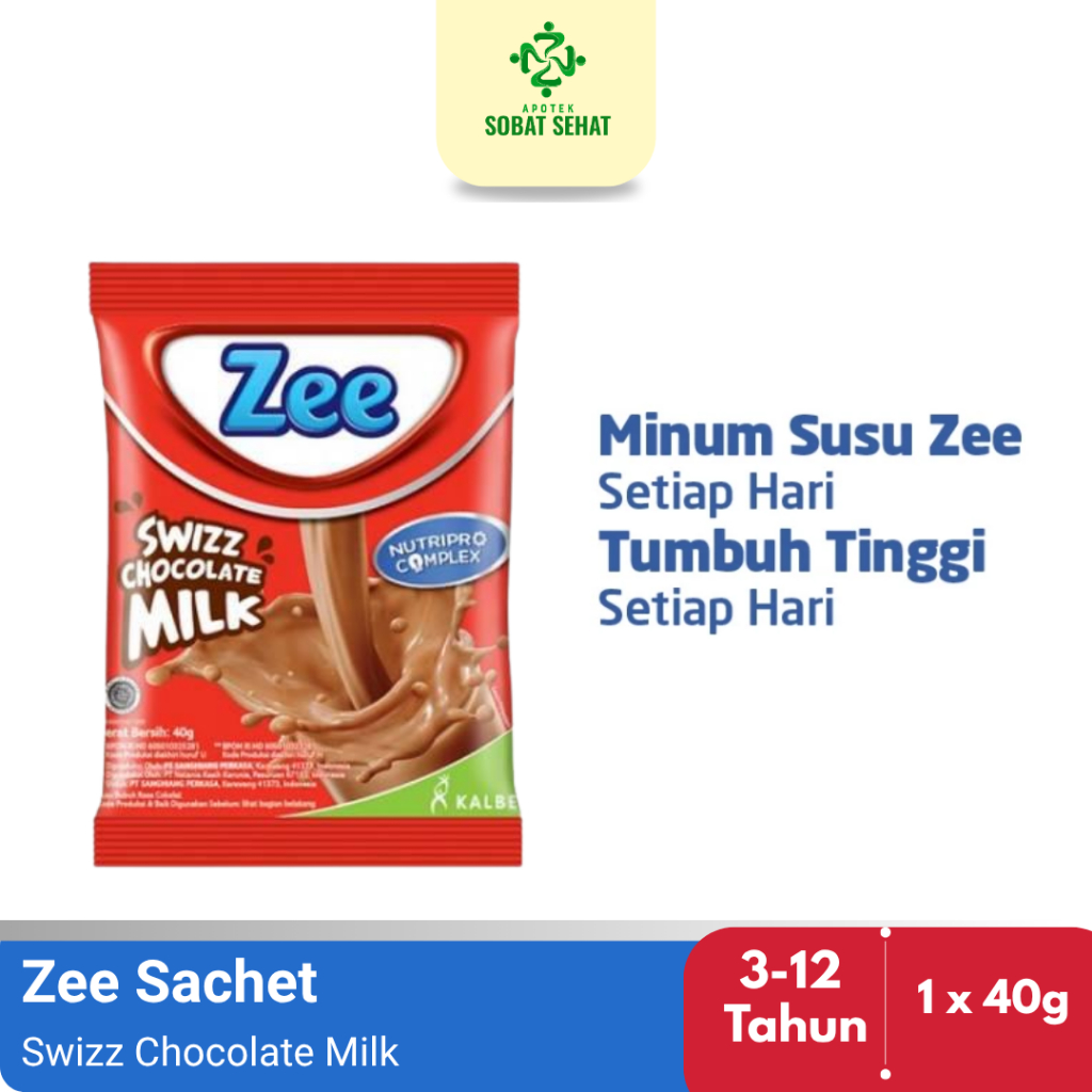

ZEE Sachet Rasa Swizz Chcocolate - 40 gram - susu dengan Nutriprocomplex+