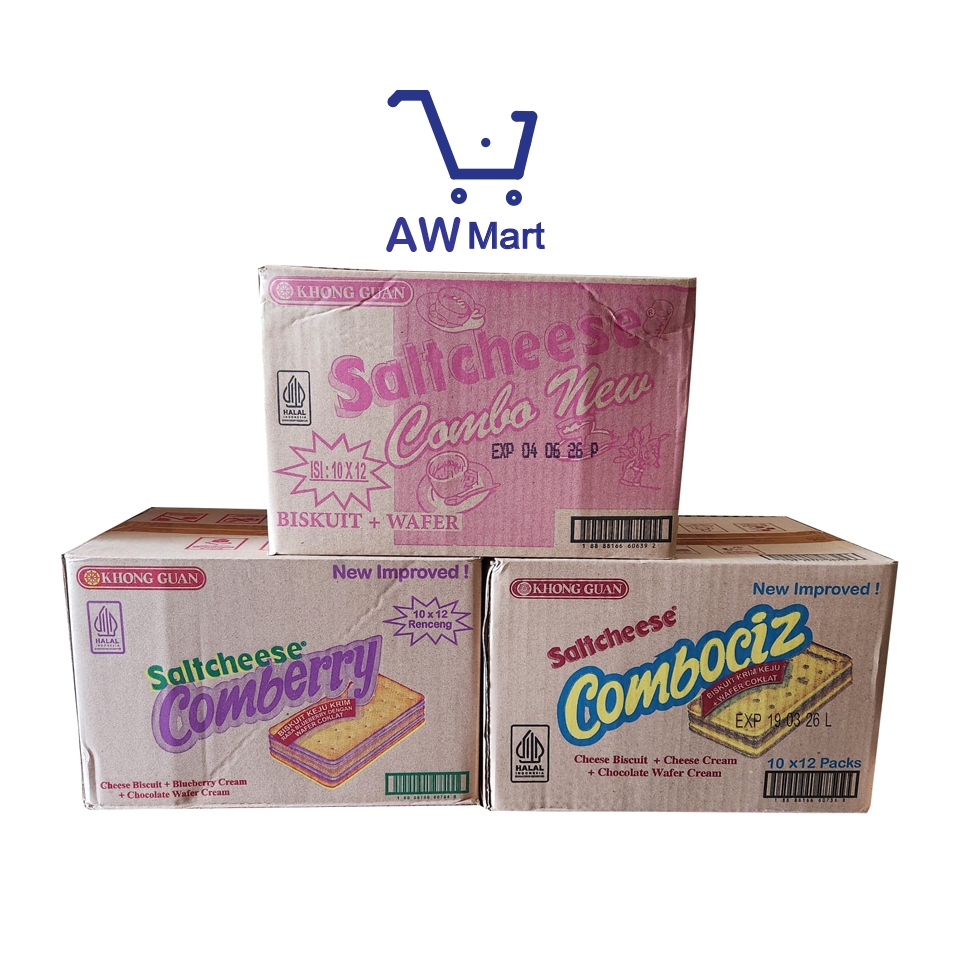 

1 DUS - KHONG GUAN SALTCHEESE RENCENG COMBO, COMBERRY, COMBOCIZ - ECER 1000 - 12 RENCENG