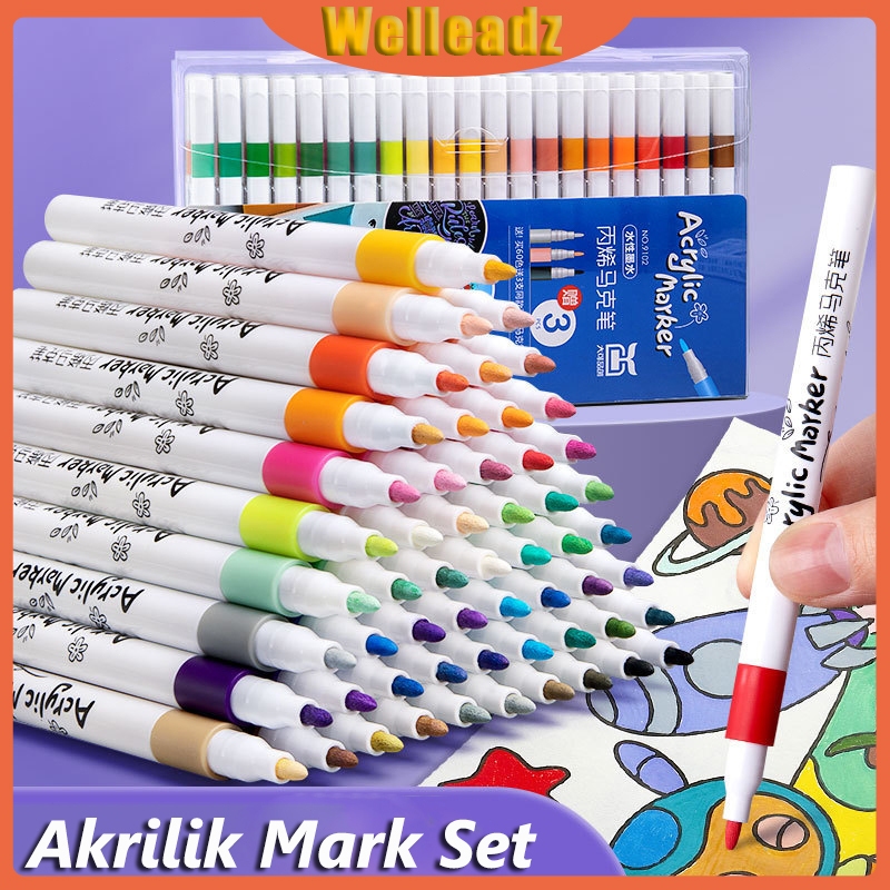 

Spidol Warna Set 12/36/60/80/100/120 Spidol Set Marker Drawing Pen