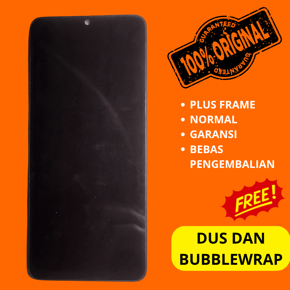 lcd xiaomi redmi a3 plus frameasli ori xiaomi - fullset - ori copotan cabutan bawaan