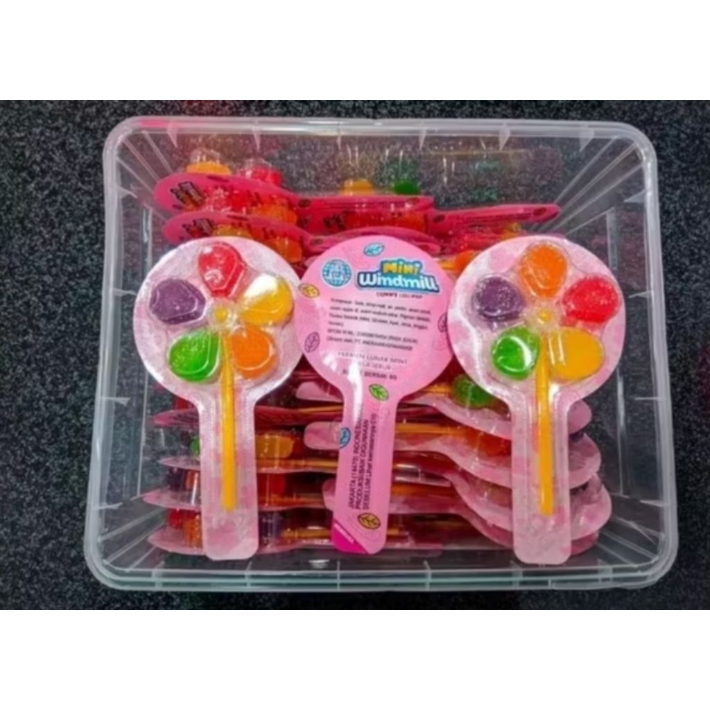 

Permen Kipas Gummy Lolipop rasa buah permen lunak ( ecer / satuan )