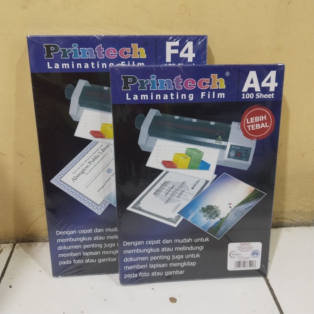 

50 Pcs Plastik Laminating F4 / A4 Printech