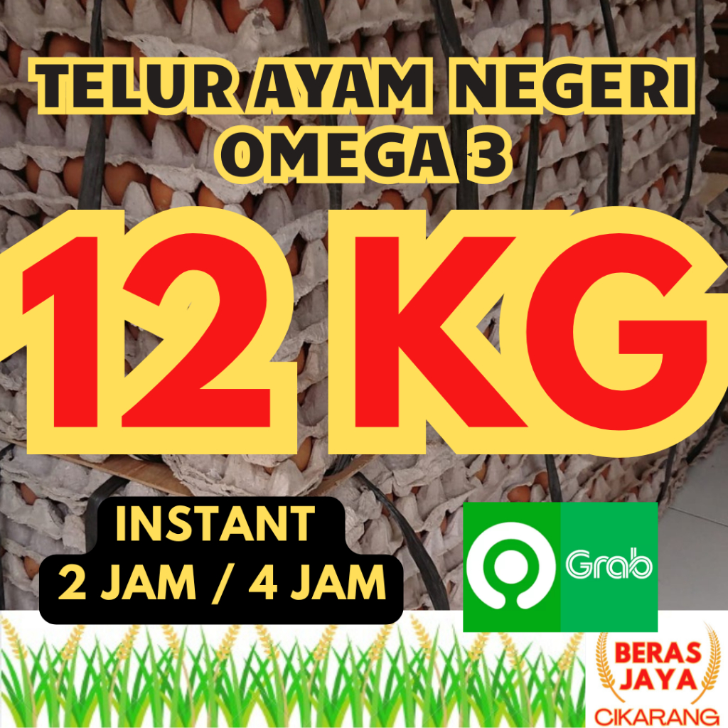 

(SPESIAL SALE SHOPEE!!) Promoo Telur Ayam Negeri Omega 3 Asli Segar Terjamin Garansi 12 kg Murah