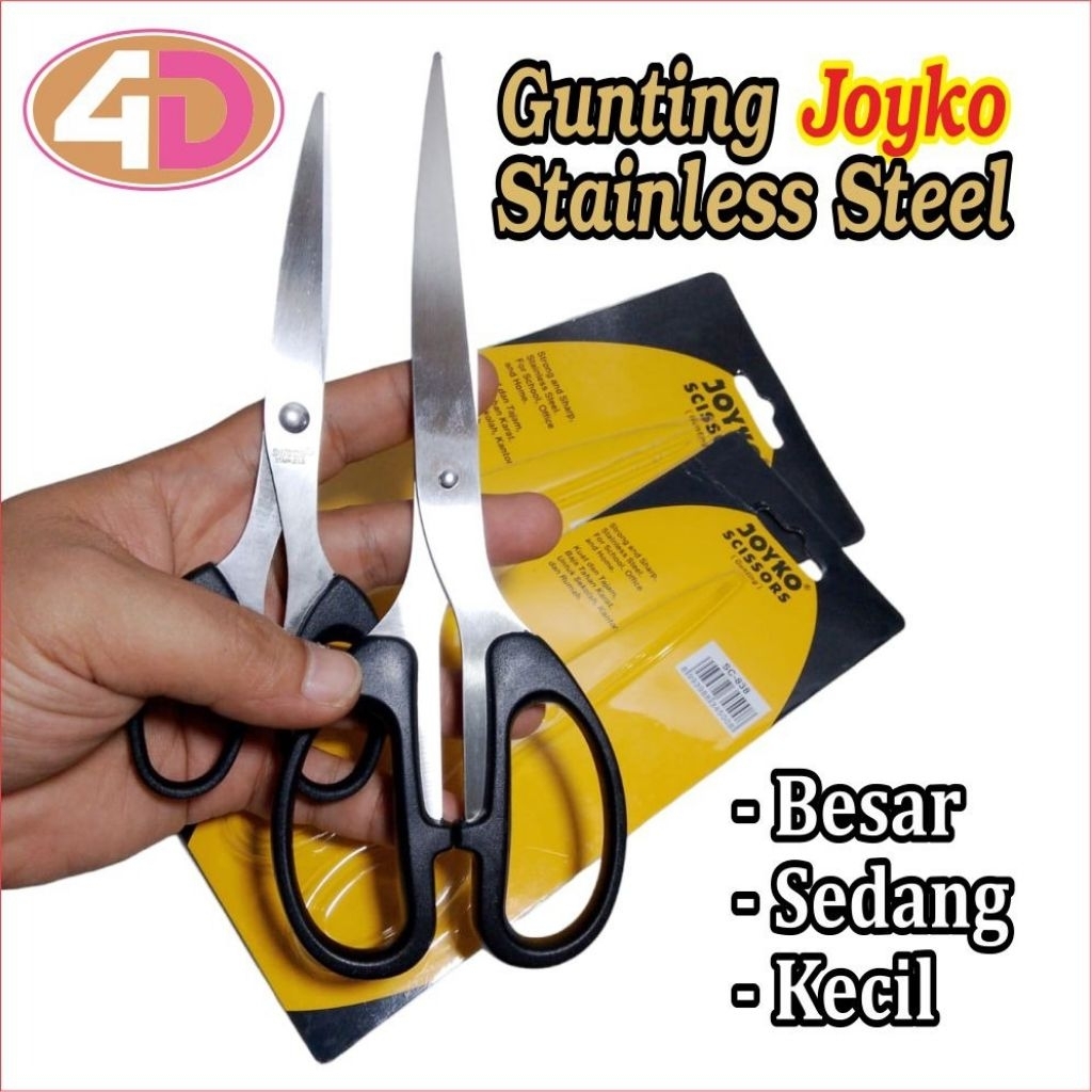 

Gunting Joyko Kecil SC 828 / Gunting Sedang SC 838 / Gunting Besar SC848 Joyko Big Scissor