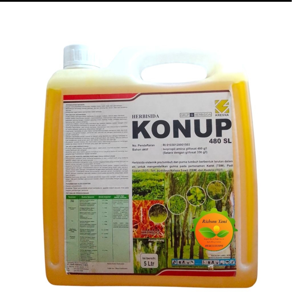 Herbisida Sistemik Konup 480 SL - 5 Liter