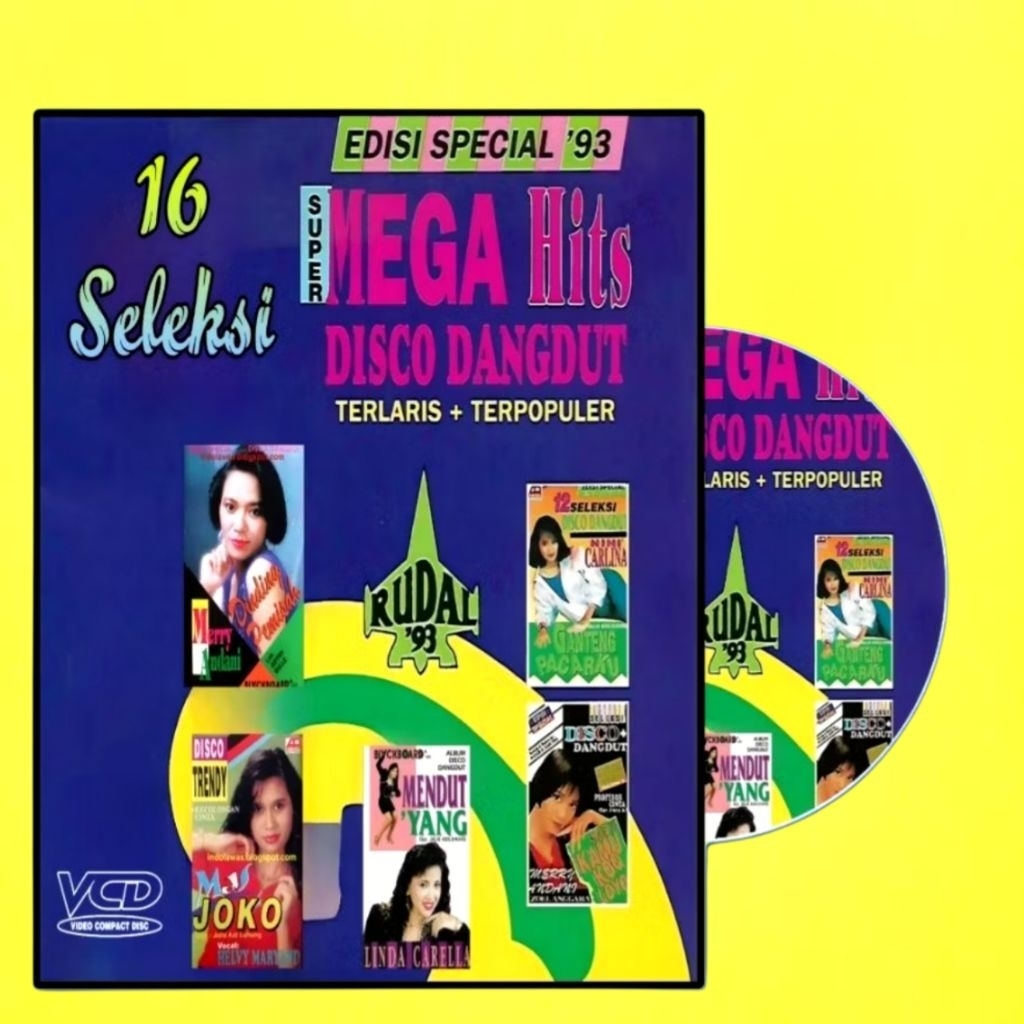 Kaset VCD Lagu Disco Dangdut Nostalgia - VCD Vidi0 Musik Lagu Disco Dangdut Lawas