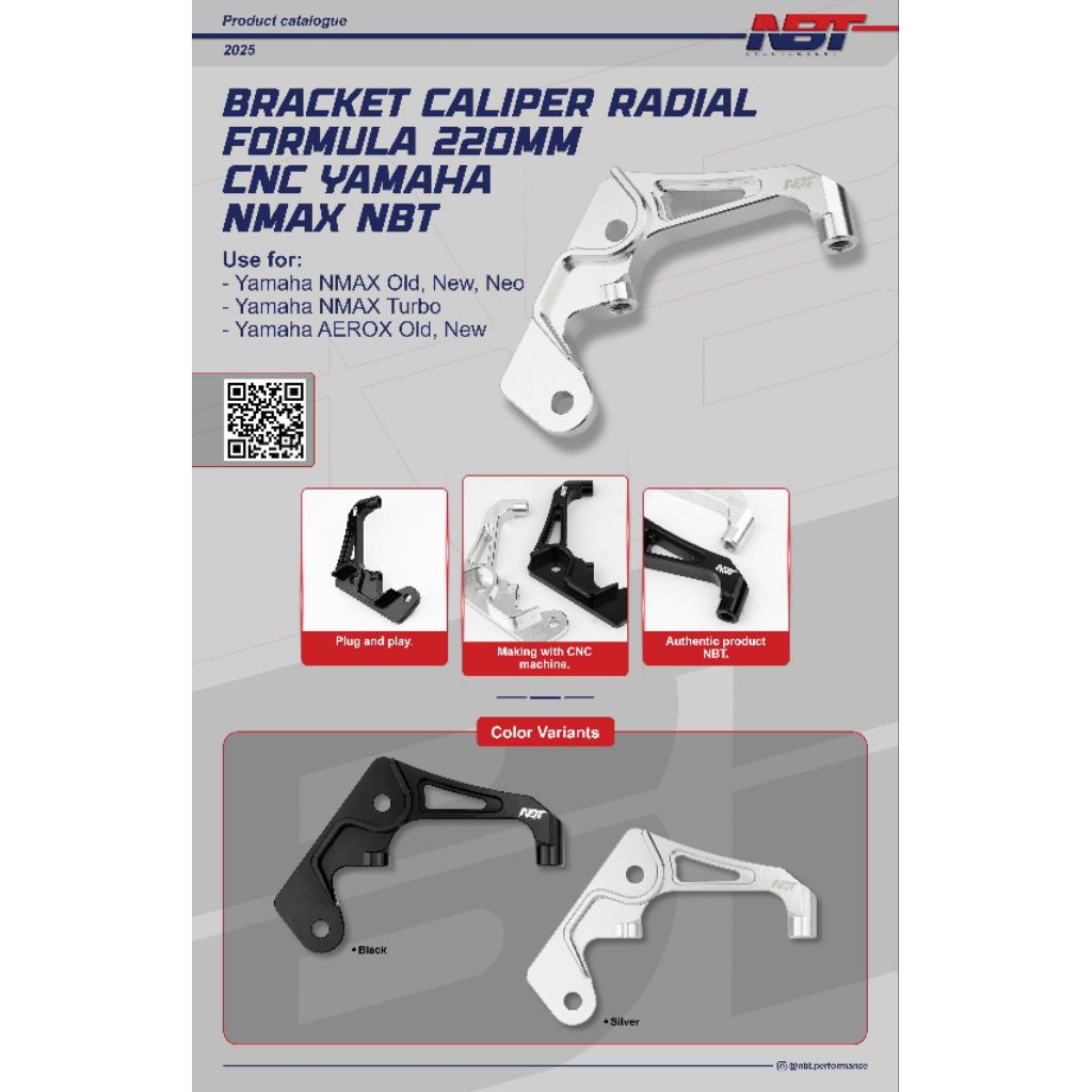 Bracket Caliper Radial Formula 220mm CNC N-Max NBT