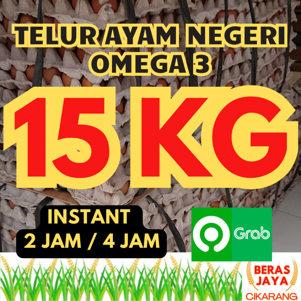 

(SPESIAL SALE SHOPEE!!) Promoo Telur Ayam Negeri Omega 3 Asli Segar Terjamin Garansi 15 kg Murah