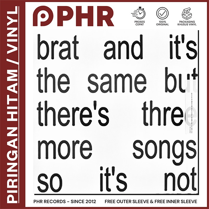 Vinyl CHARLI XCX - Brat and It s The Same But [Piringan Hitam]