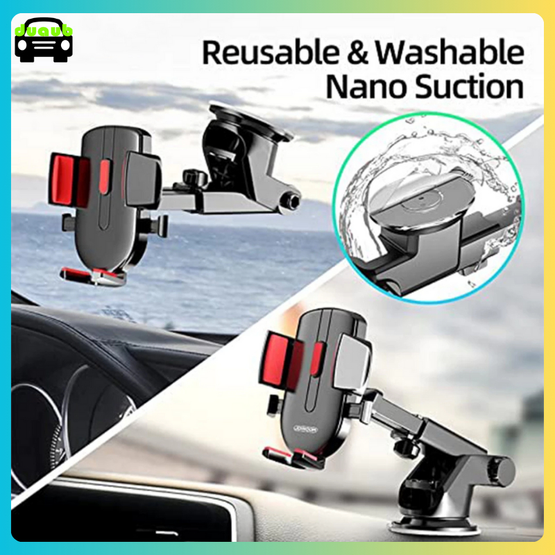 Car Phone Holder Actual 360 Rotable Dashboard & Kaca Stand Handphone Dudukan Hp Penyangga Hape