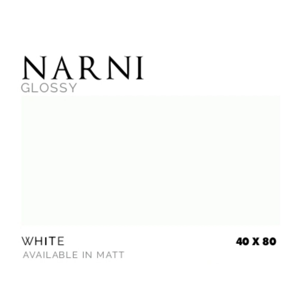 KERAMIK MEREK PLATINUM TYPE NARNI WHITE UKURAN 40X80 GLOSSY (AVAILABE IN MATT)