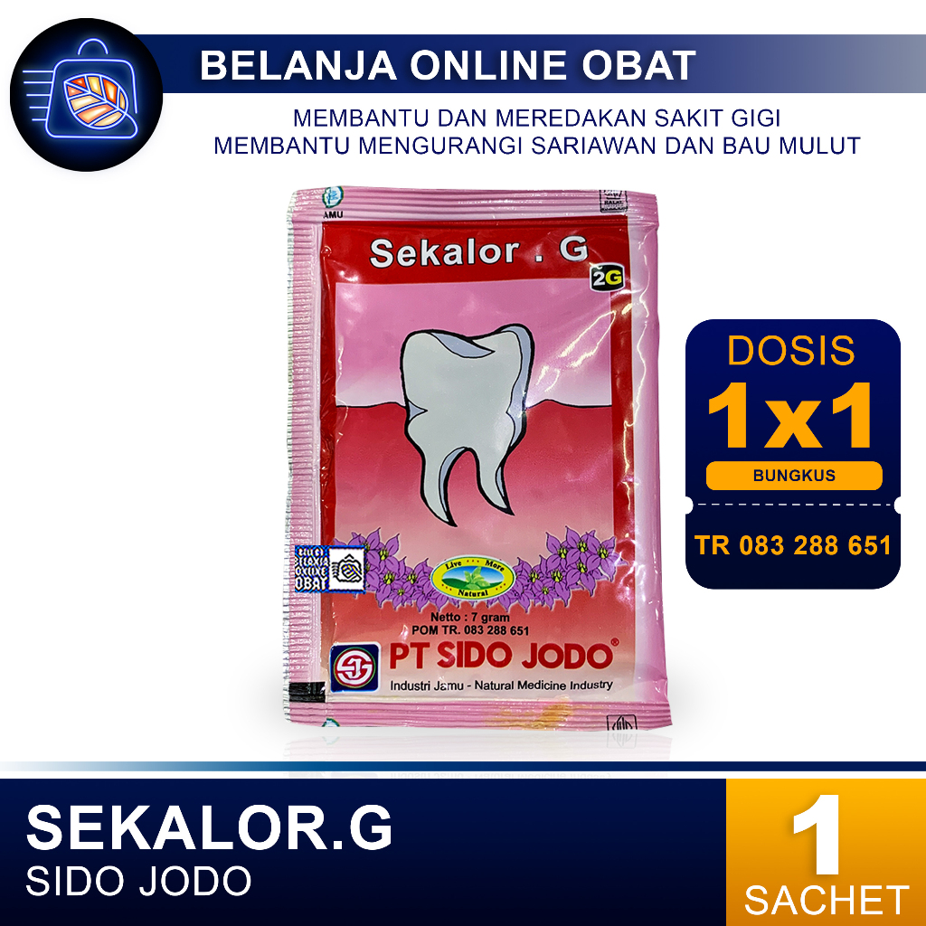 

JAMU SIDO JODO SEKALOR.G // Meradakan Sakit Gigi dan Bau Mulut