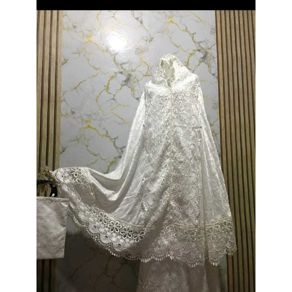 Mukena Azalia| Mukena Sutra Bordir Premium | JUMBO