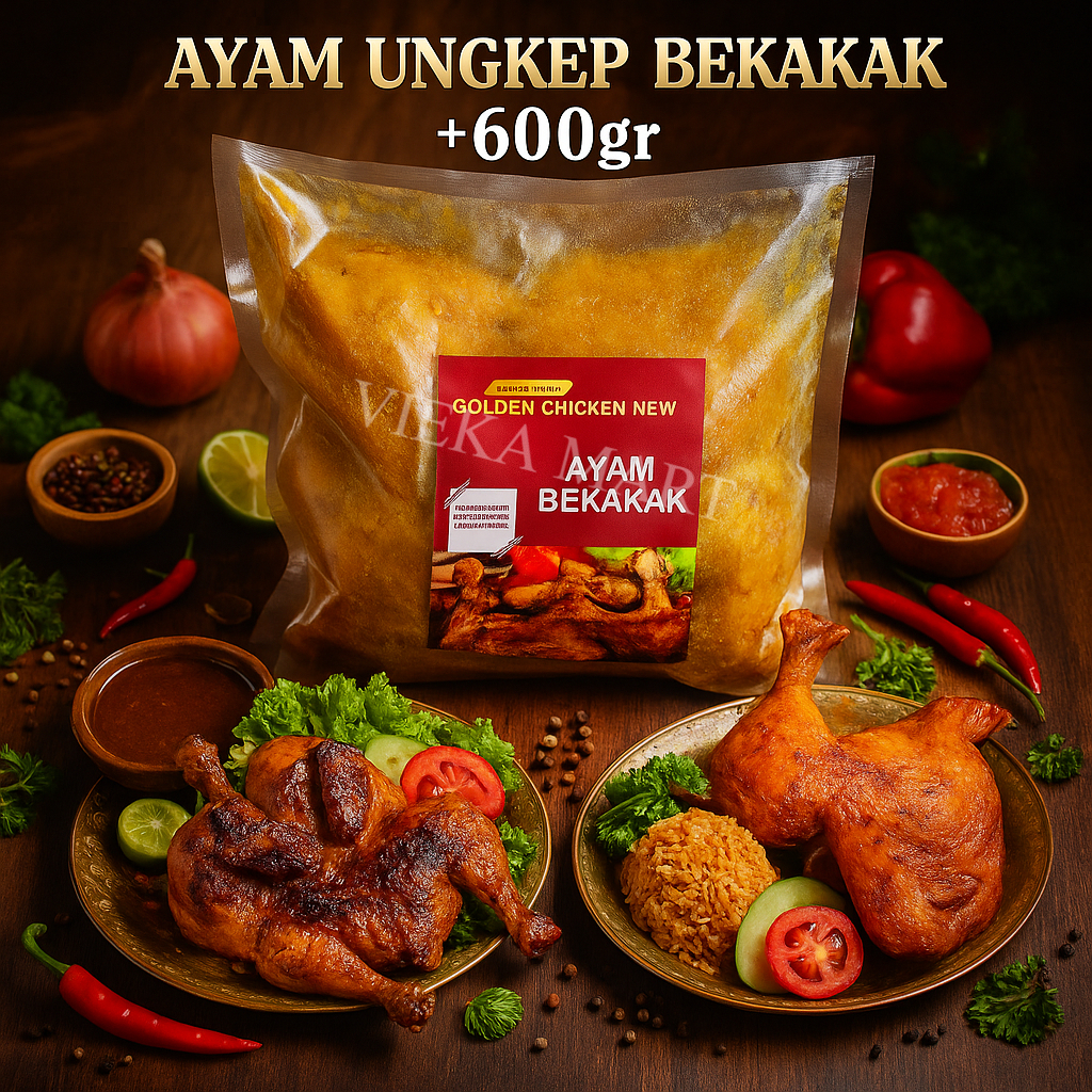 

Ayam Bekakak ungkep frozen sudah berbumbu praktis bisa goreng atau bakar
