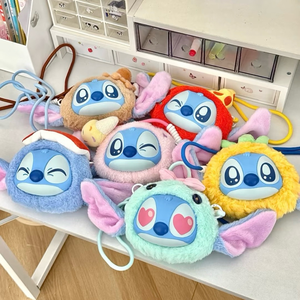 [READY ORI] Tas Selempang Stitch Lucu | BB Stitch Funny Travel Crossbody Bag Vinyl