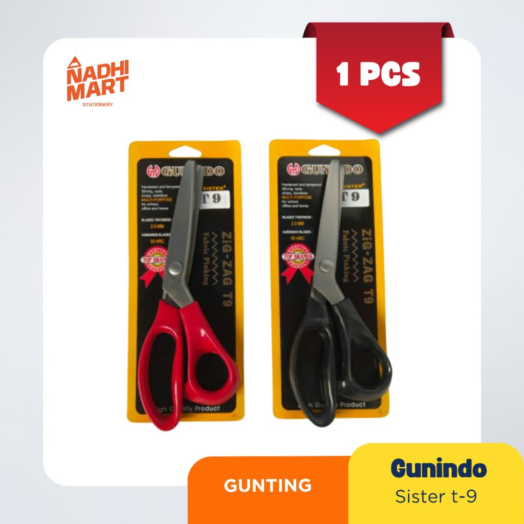 

GUNTING ZIG ZAG / GUNTING BESAR / GUNTING GUNINDO ZIGZAG SISTER T9